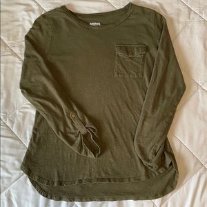 Green Mid-Sleeve Shirt